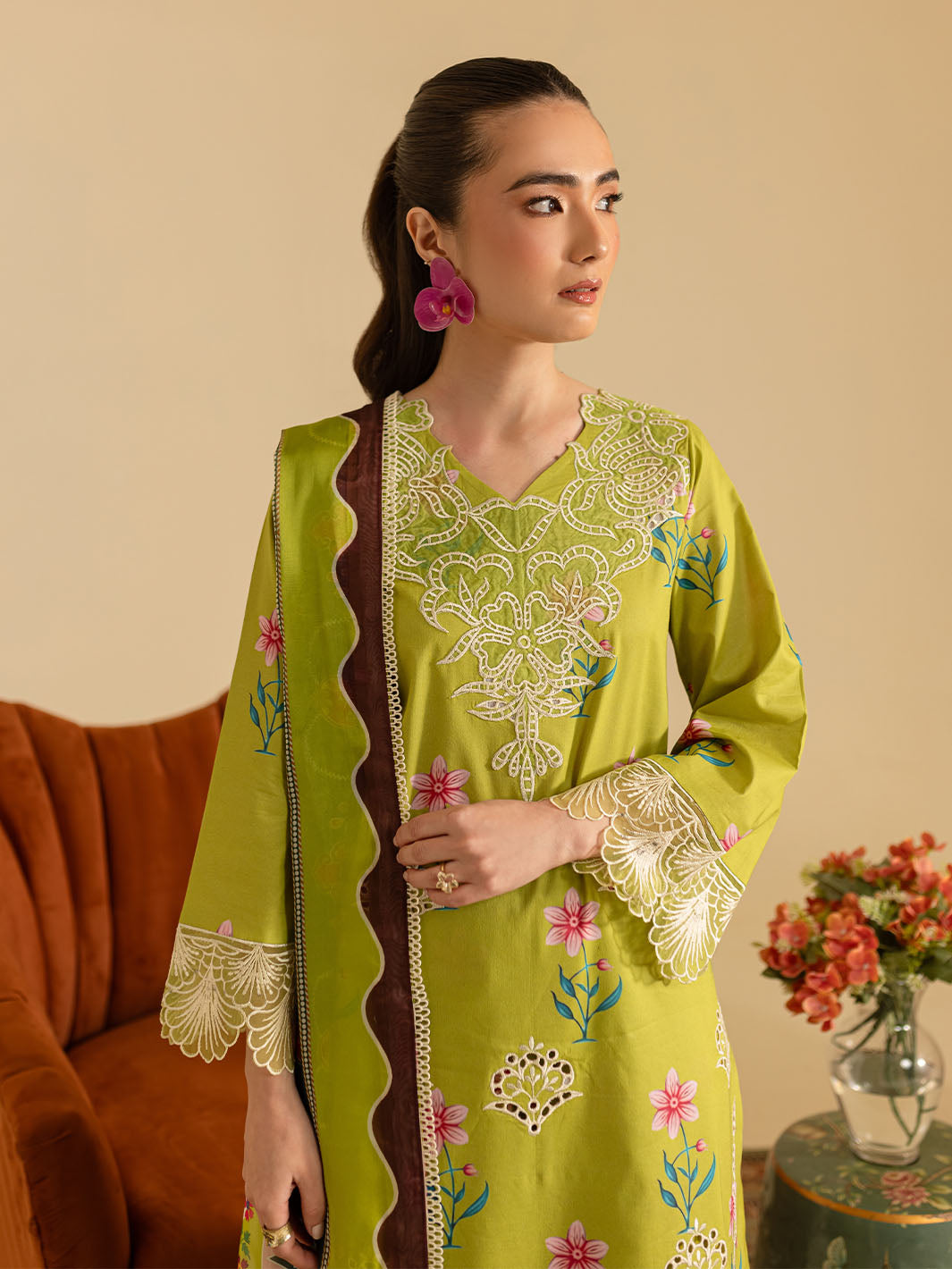 Mahnur Leila Printkari LP - 08 | 3 PC Lawn Mystique