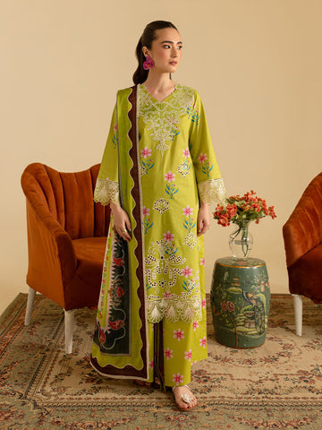 Mahnur Leila Printkari LP - 08 | 3 PC Lawn Mystique