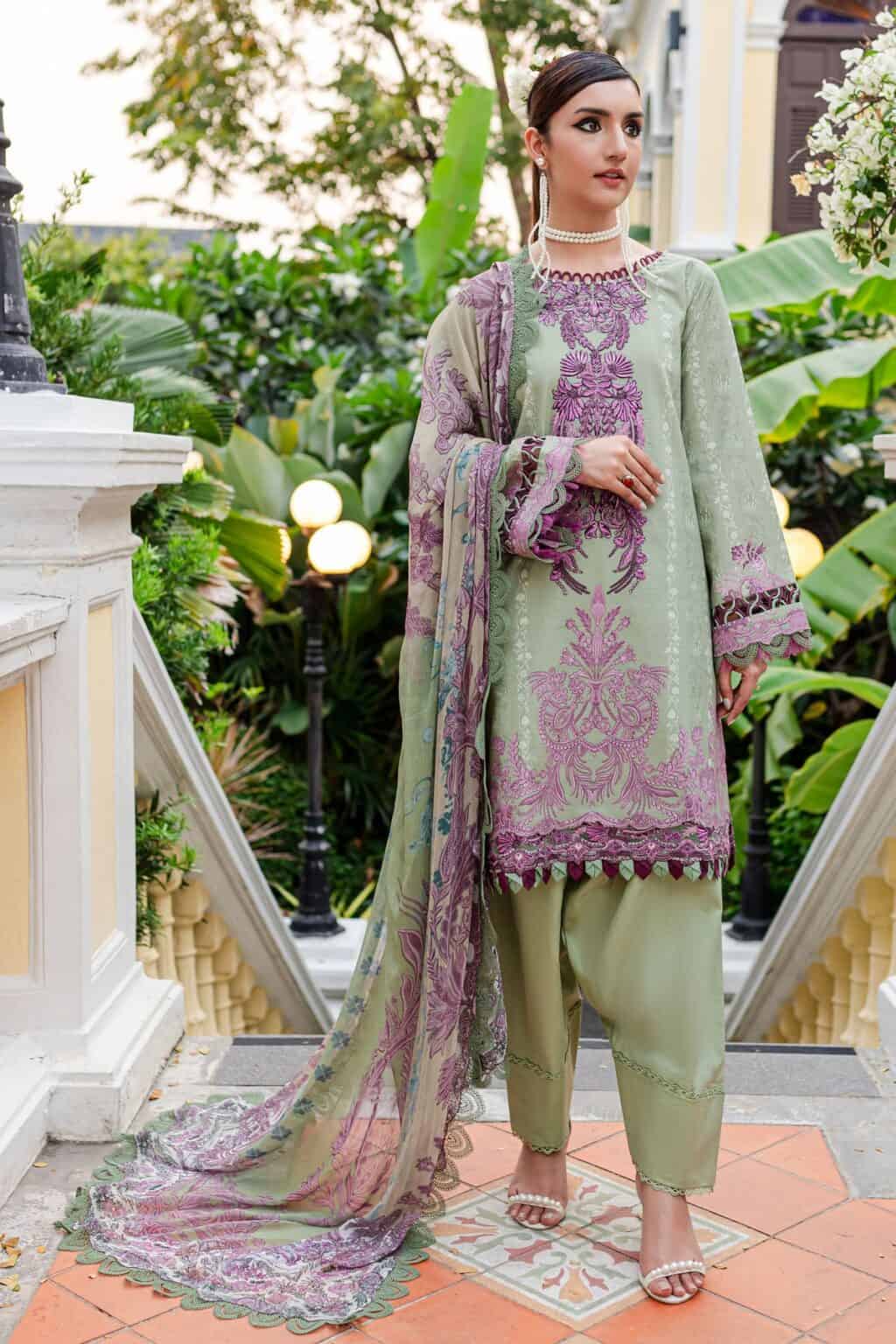 Jade Unstitched Bliss Lawn | 24-BL-20417