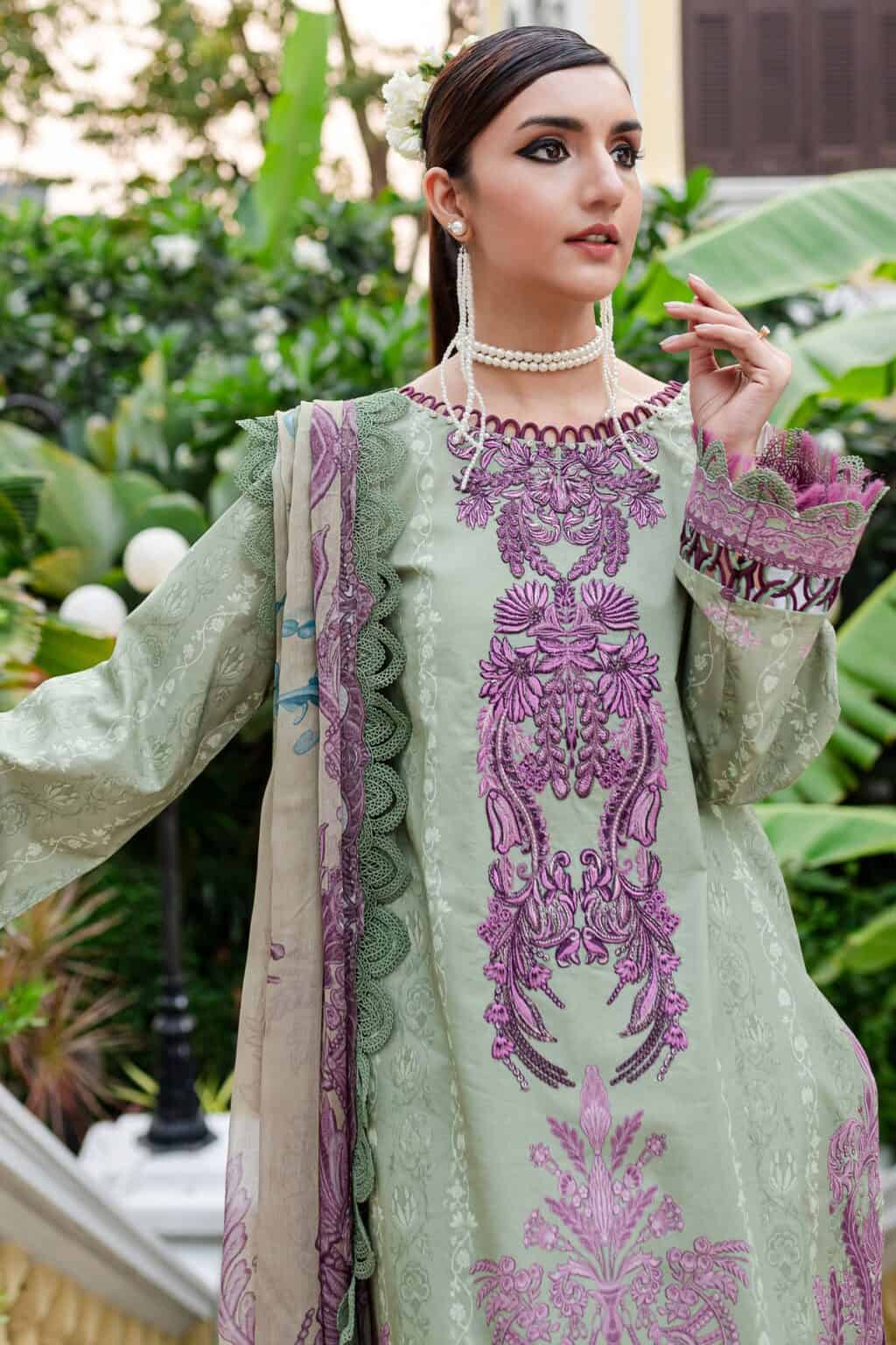 Jade Unstitched Bliss Lawn | 24-BL-20417