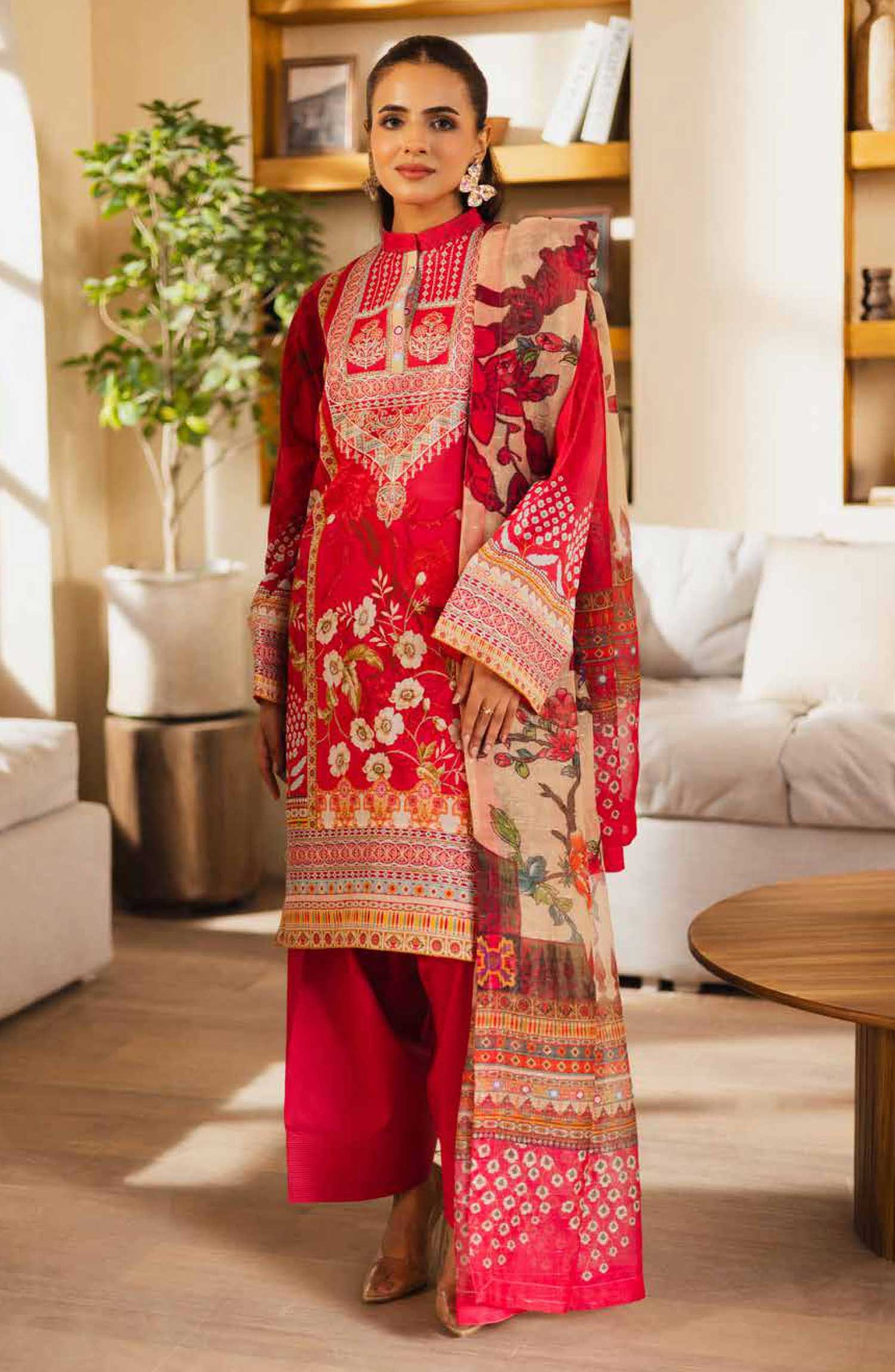 Freesia Zen LUCIA Embroidered Lawn Collection 2025