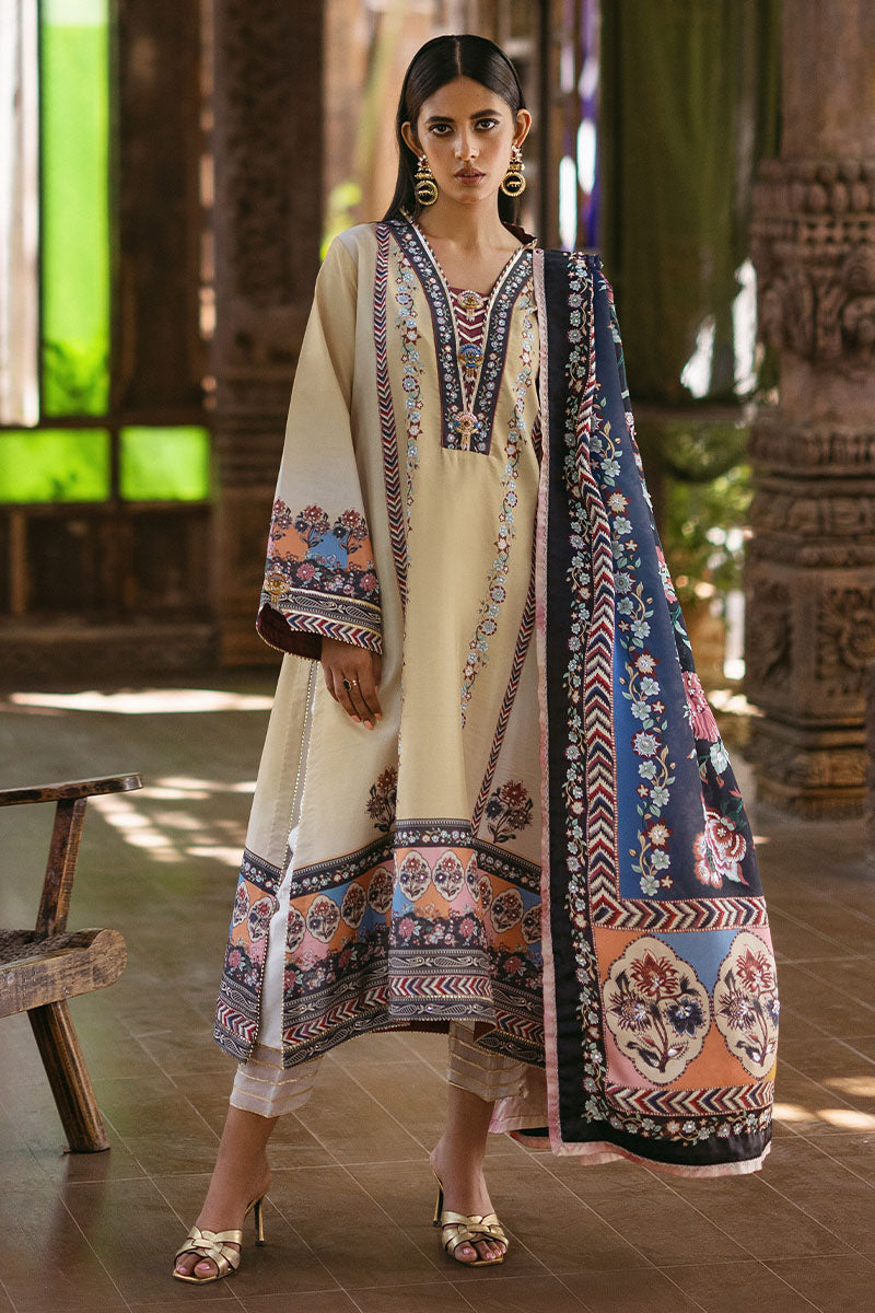 Mushq Unstitched Nirvana Silk Edit – Taupe