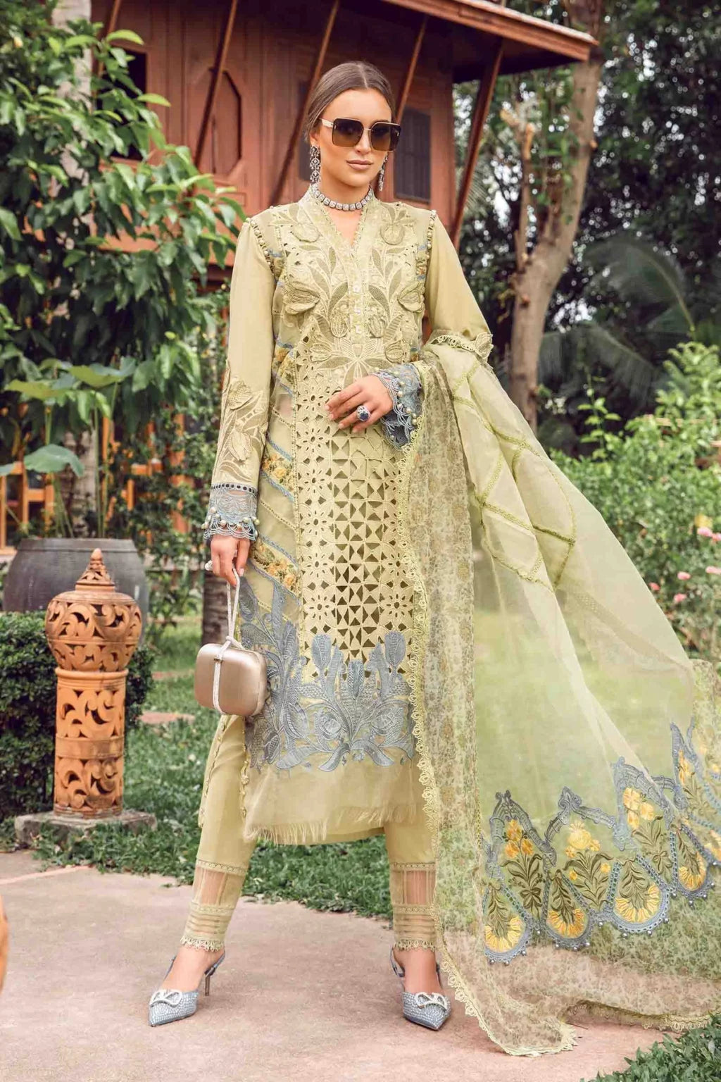 Maria B Unstitched Lawn Eid Collection D-10