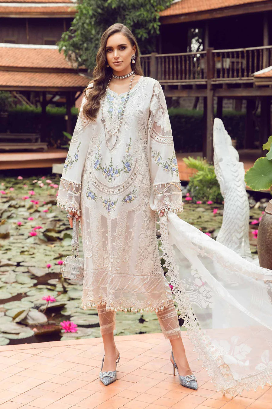 Maria B Unstitched Lawn Eid Collection D-4