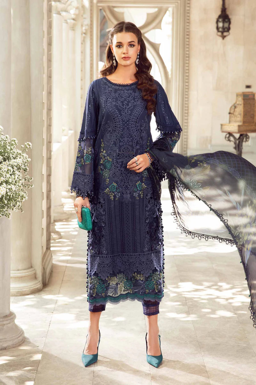 Maria B Unstitched Lawn Eid Collection D-9