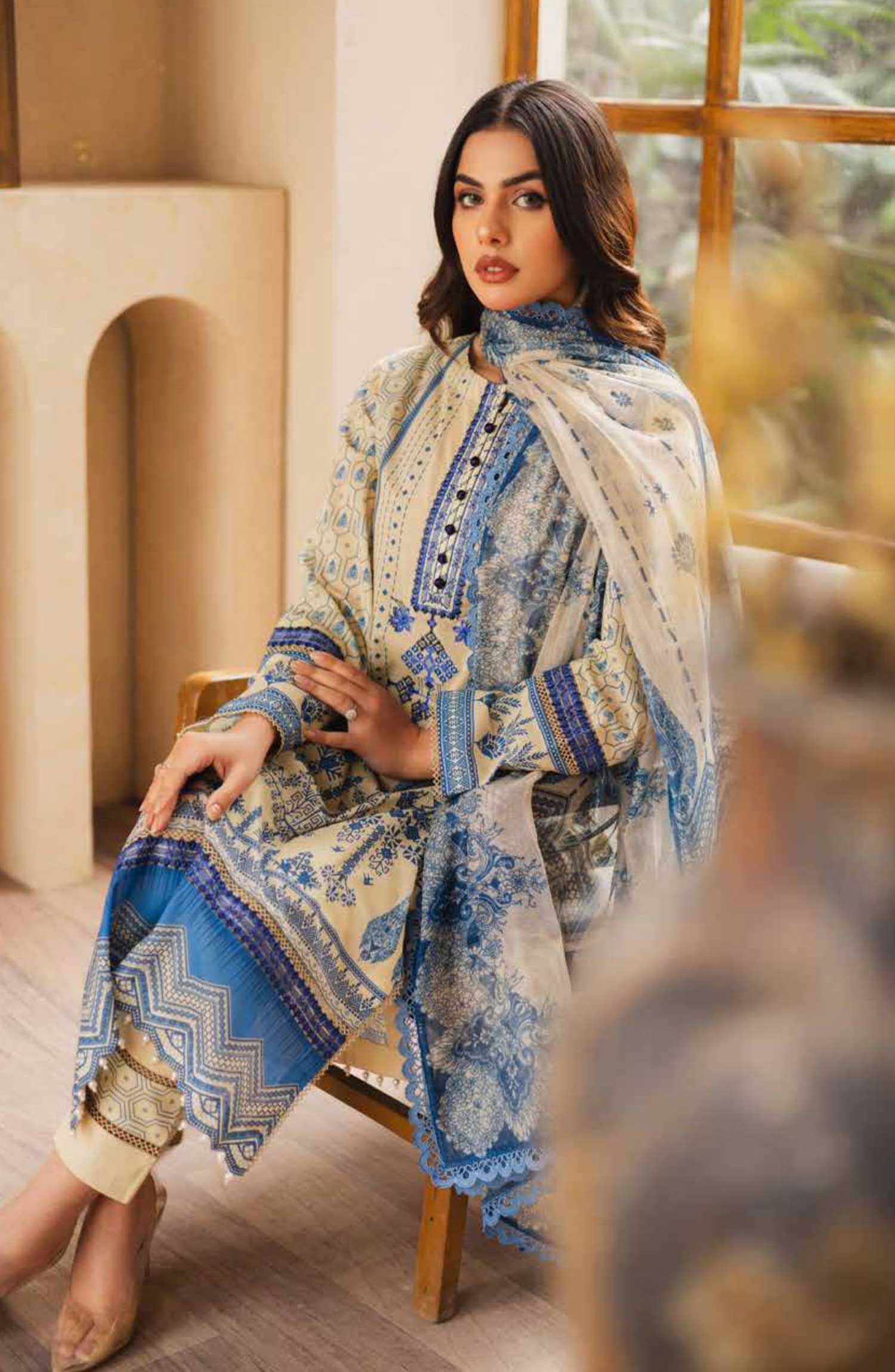 Freesia Zen NAJIDA Embroidered Lawn Collection 2025