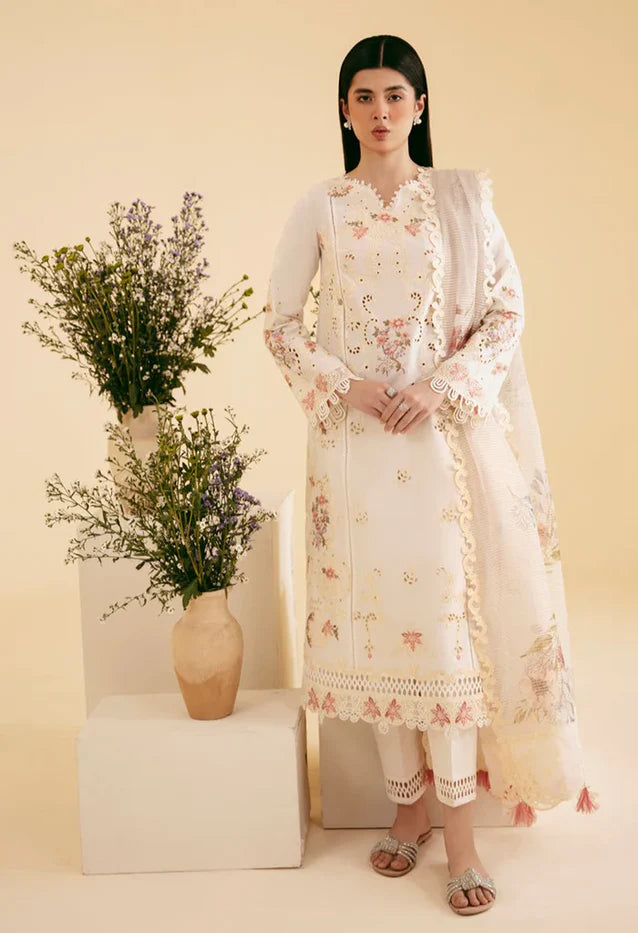 Qalamkar Unstiched Qlinekari Chikankari Lawn SQ-01 SAR