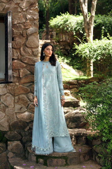 Qalamkar Unstitched Qlinekari Linen 2024 NEALA LM-08