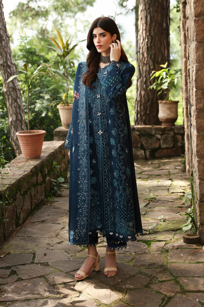 Qalamkar Unstitched Qlinekari Linen 2024 TULA LM-10