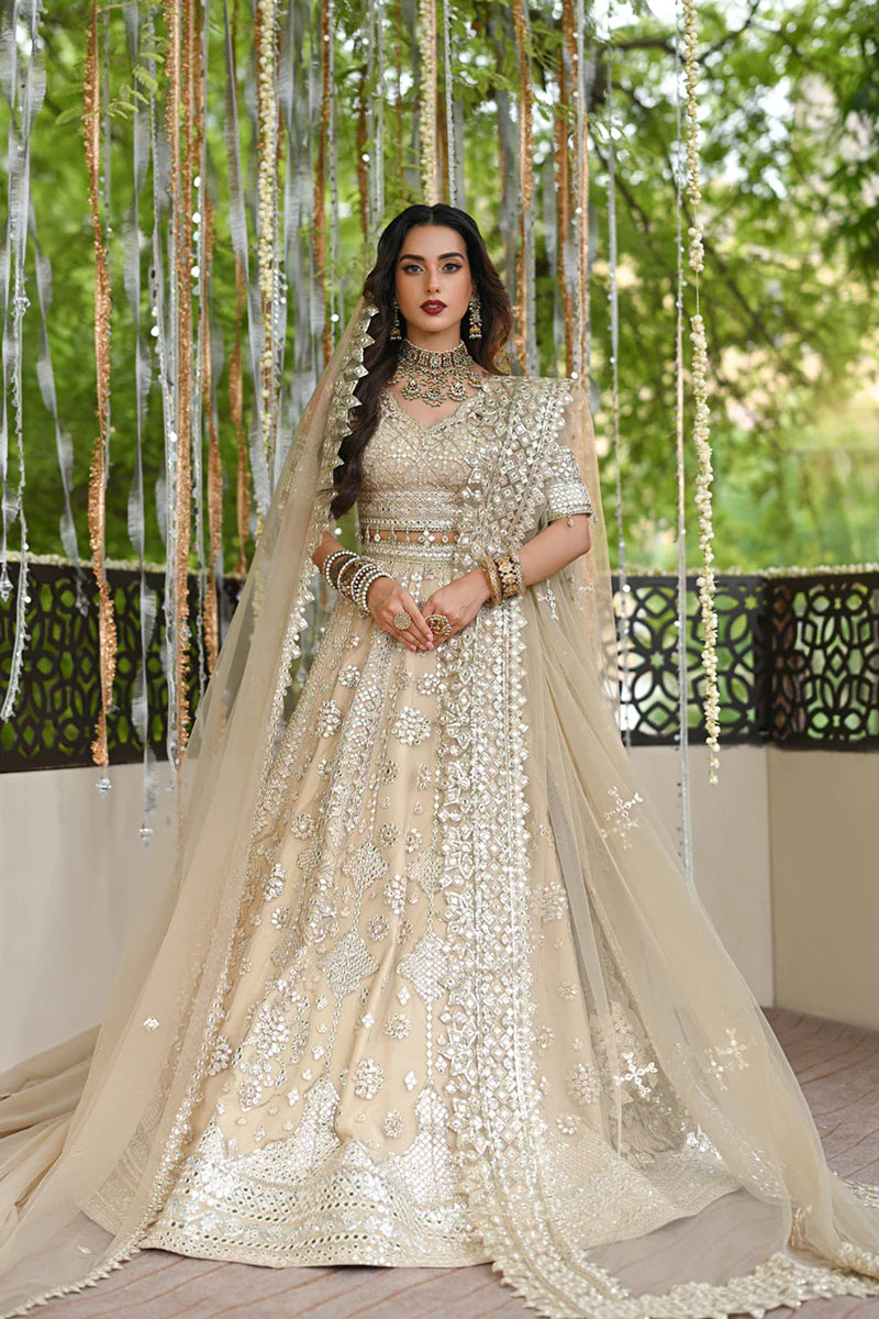 Qalamkar Unstitched  Wedding Formals Roop