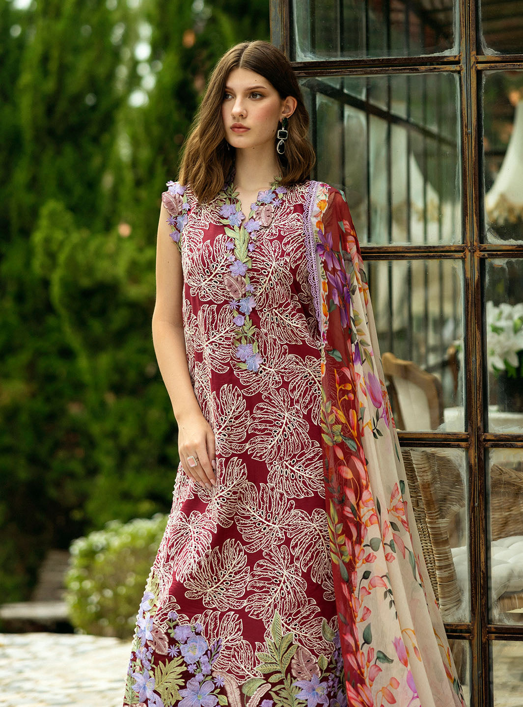 Roheenaz Flanerie Lawn'25 Gabriella-3A Unstitched Dyed Lawn