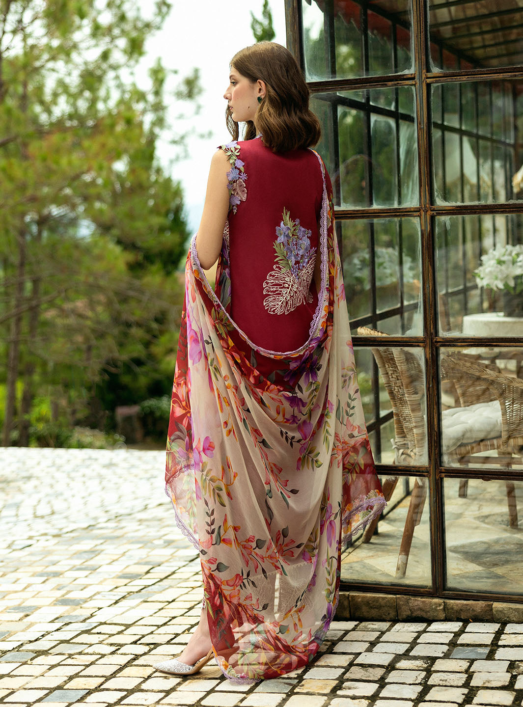 Roheenaz Flanerie Lawn'25 Gabriella-3A Unstitched Dyed Lawn