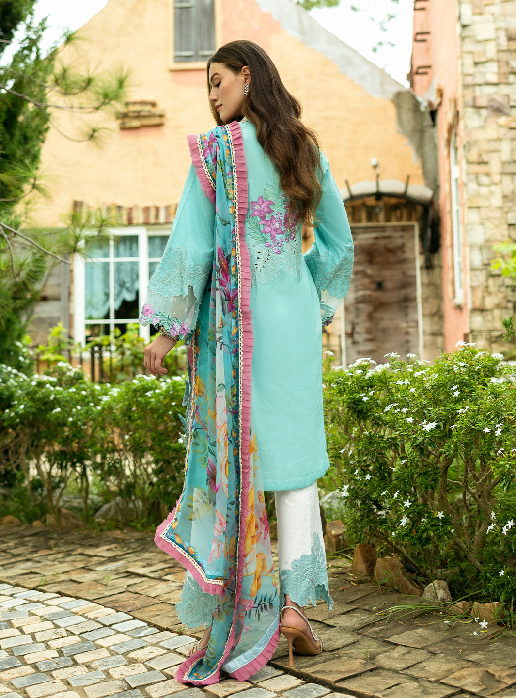 Roheenaz Flanerie Lawn'25 Helene-3B Unstitched Dyed Lawn