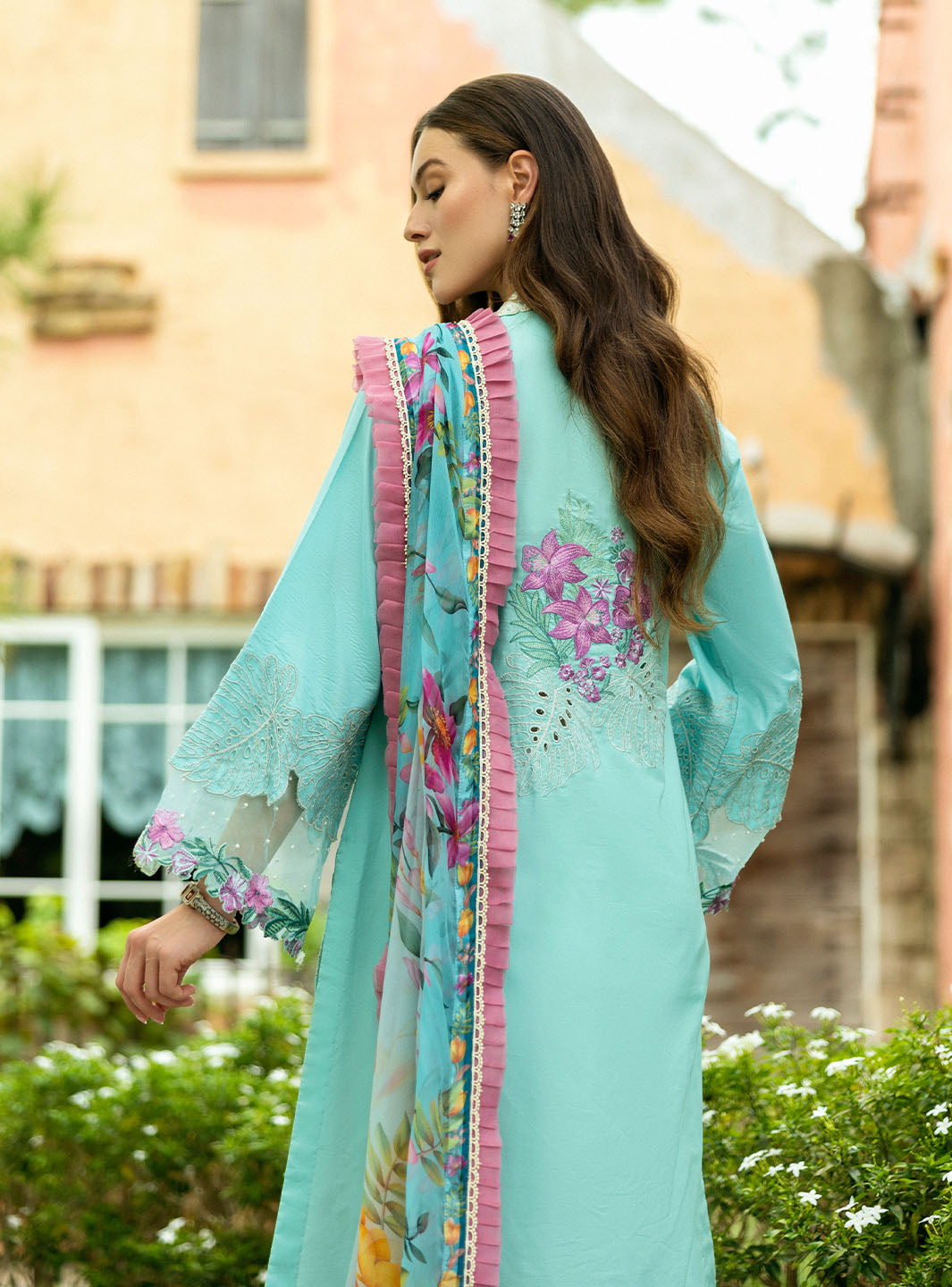 Roheenaz Flanerie Lawn'25 Helene-3B Unstitched Dyed Lawn