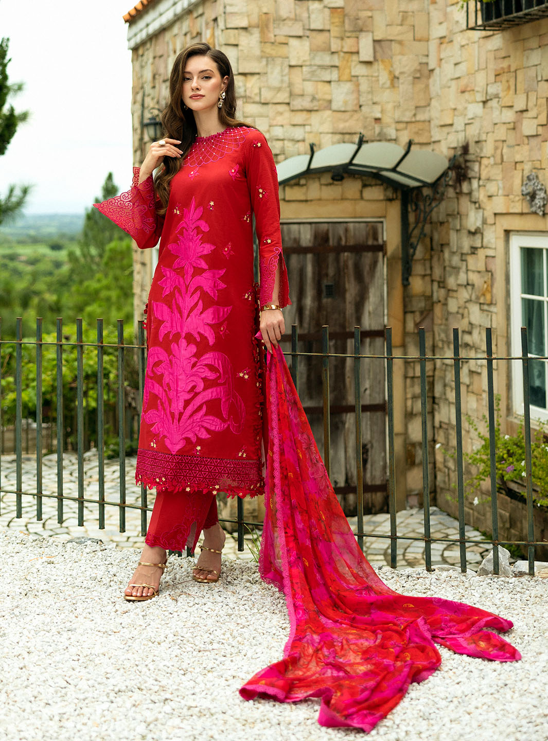 Roheenaz Flanerie Lawn'25 Estelle-5A Unstitched Dyed Lawn