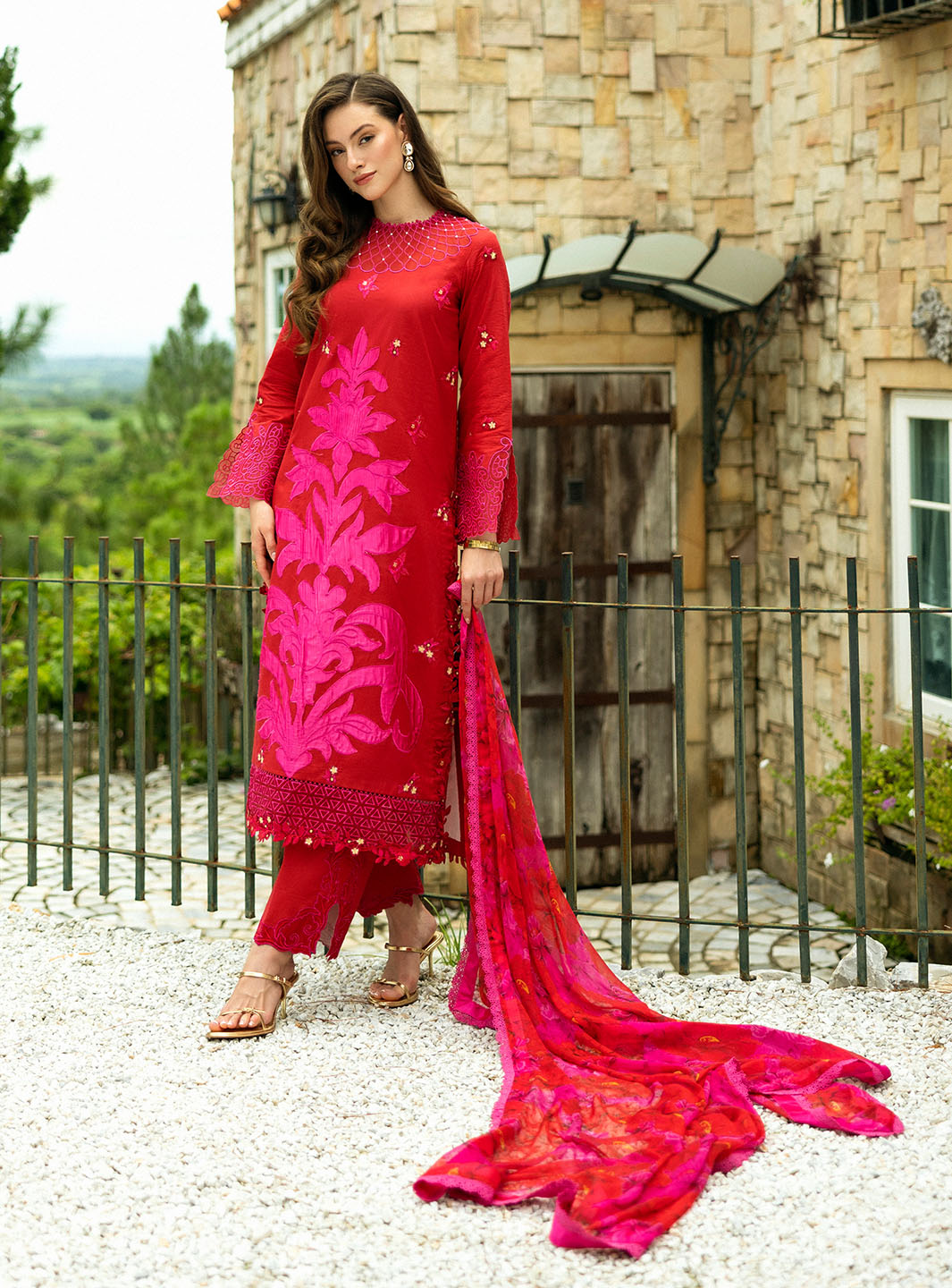 Roheenaz Flanerie Lawn'25 Estelle-5A Unstitched Dyed Lawn