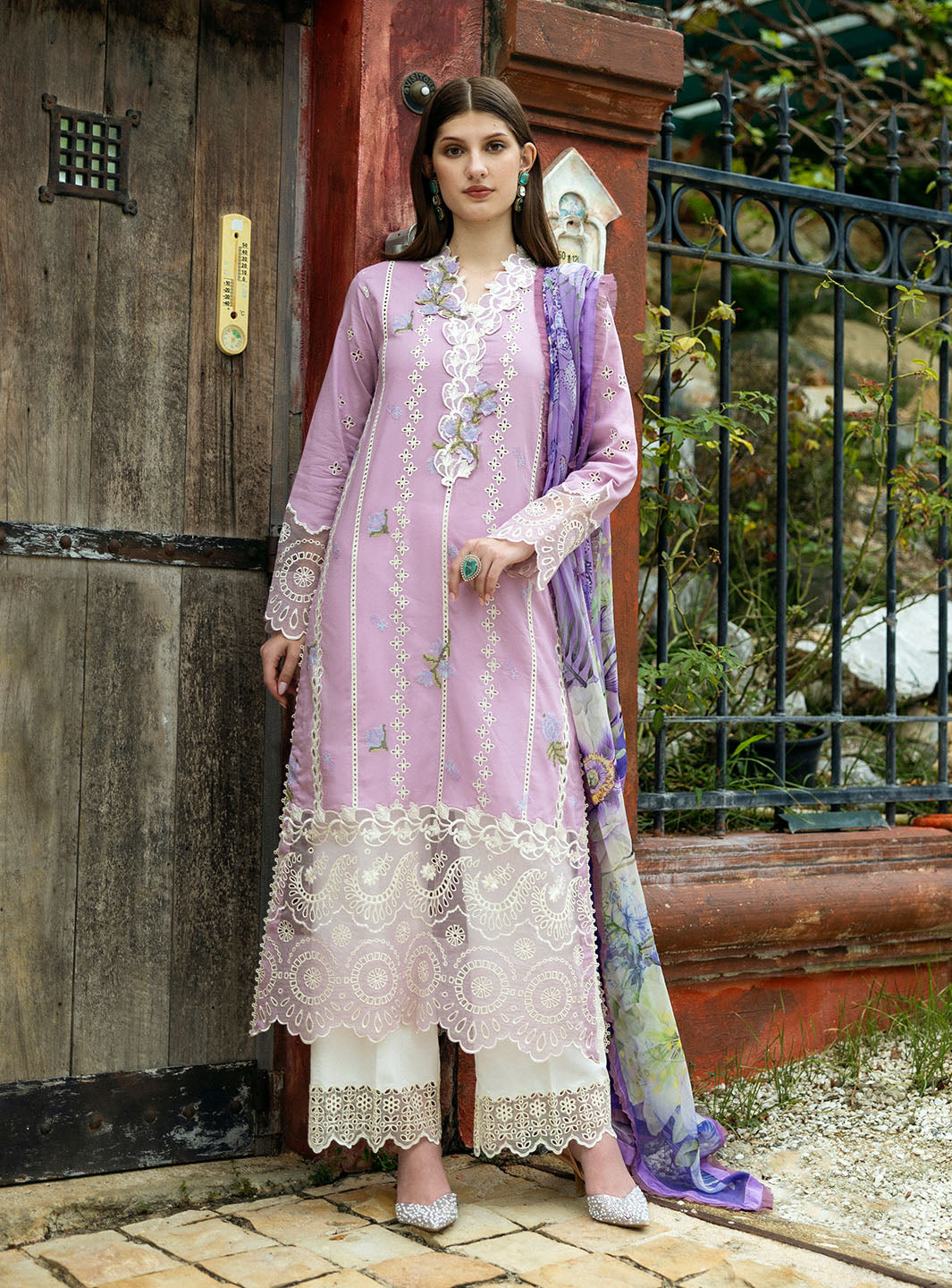 Roheenaz Flanerie Lawn'25 Ines-7A Unstitched Dyed Lawn