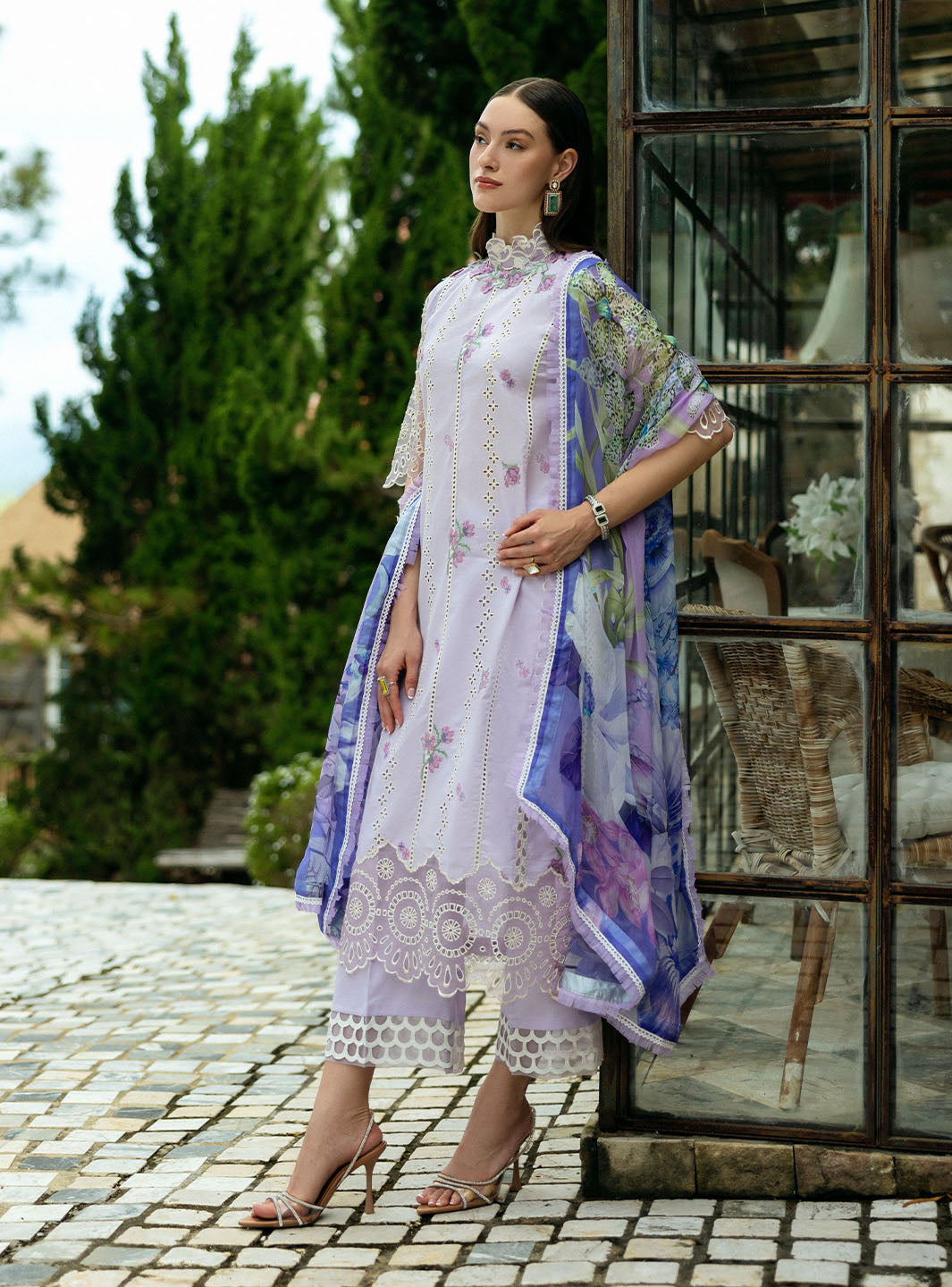 Roheenaz Flanerie Lawn'25 Elisa-7B Unstitched Dyed Lawn