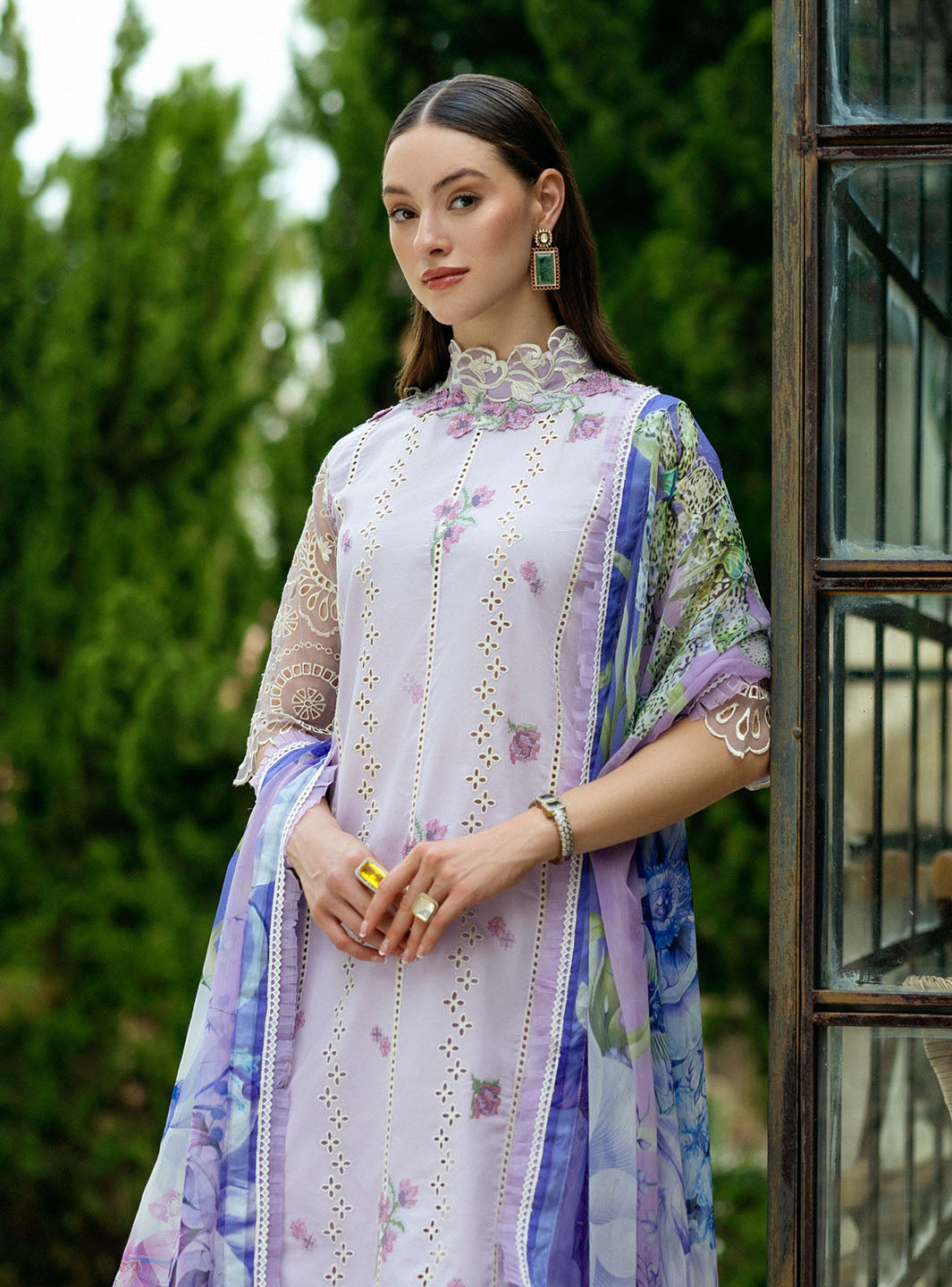 Roheenaz Flanerie Lawn'25 Elisa-7B Unstitched Dyed Lawn