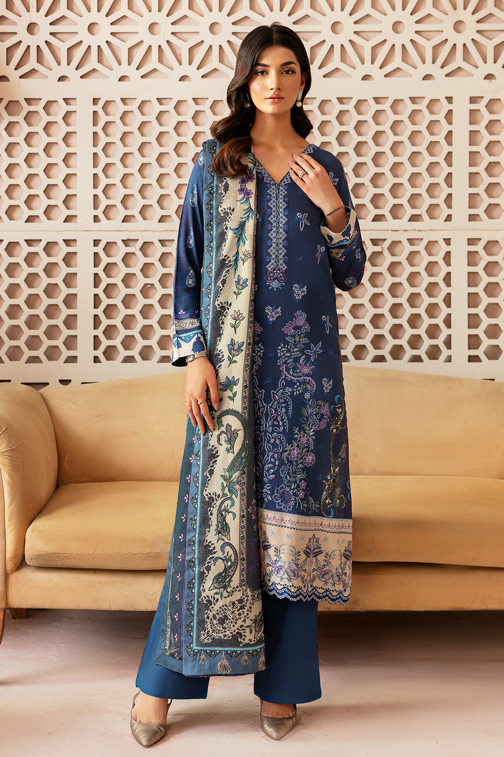 Ramsha Unstitched  Riwaz Viscose Vol.3 J-302