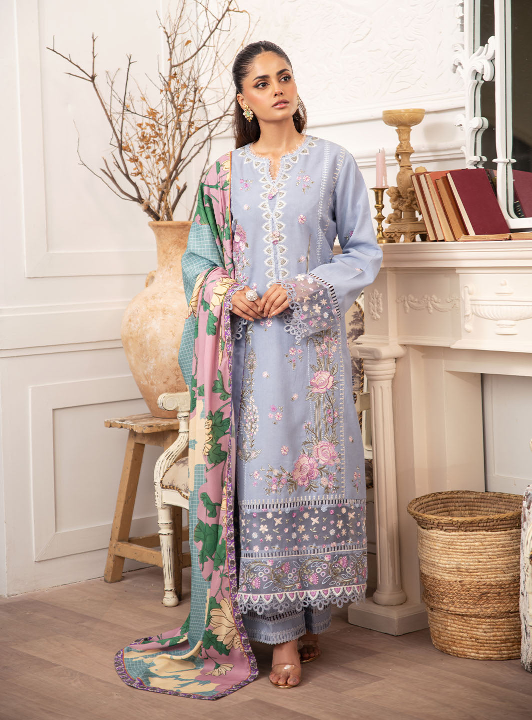 Roheenaz Unstitched Meraki Winter Linen '24 – Raya