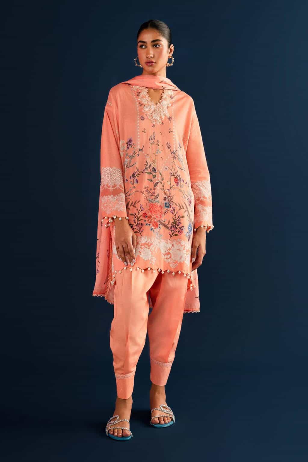 Sana Safinaz  Unstitched Suit Mahay Summer Vol-II 14A