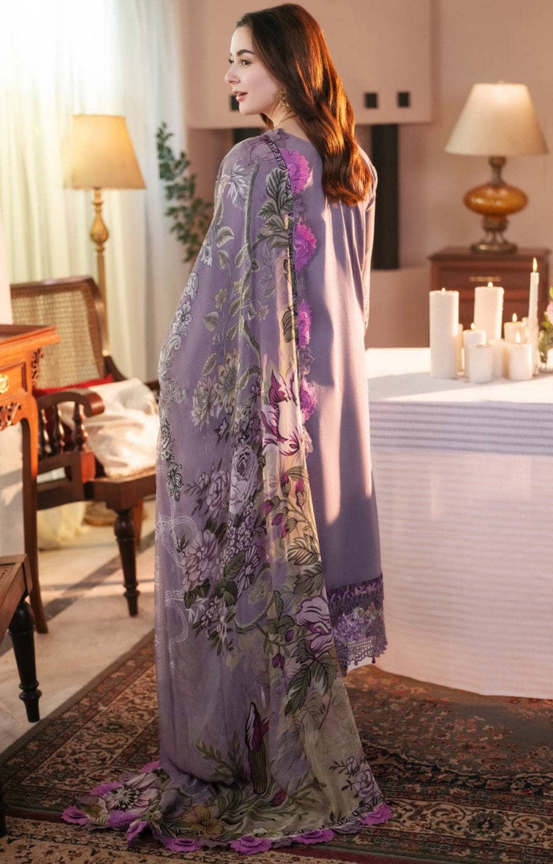 Jade x Hania Amir Ombre SS 25 Intezar Premium Lawn Violet