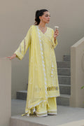 Zellbury Chikankari Unstitched Embroidered Shirt Shalwar Dupatta - 0707