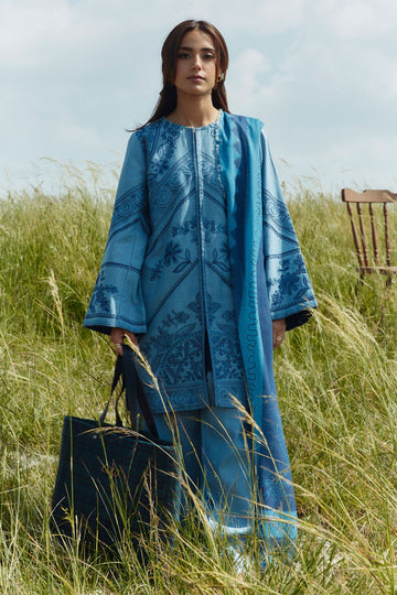 Zara Shahjahan Unstitched Coco Winter 2024 Topaz-4A