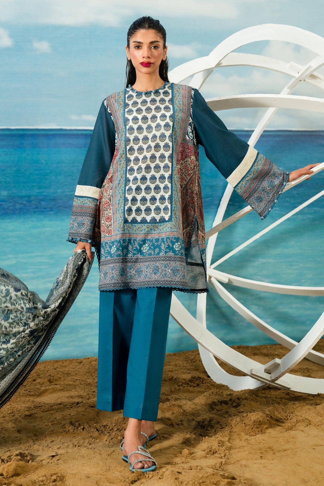 Sana Safinaz  Unstitched Suit Mahay Summer Vol-II 16B