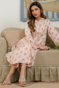 Cross Stitch Daily Unstitched Collection PEACH DUST-2 PC PRINTED LAWN SUIT