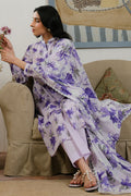 Cross Stitch Daily Unstitched Collection FLORAL ARDENT-3 PC PRINTED LAWN SUIT