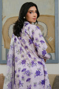 Cross Stitch Daily Unstitched Collection FLORAL ARDENT-3 PC PRINTED LAWN SUIT