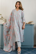 Cross Stitch Daily Unstitched Collection ICE DREAM-3 PC PRINTED LAWN SUIT