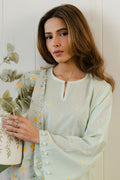 Cross Stitch Daily Unstitched Collection DAISY BLOOM-3 PC PRINTED LAWN SUIT